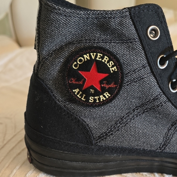 Converse Black High-Top Sneakers with Sturdy Design NWOT - Picture 2 of 12